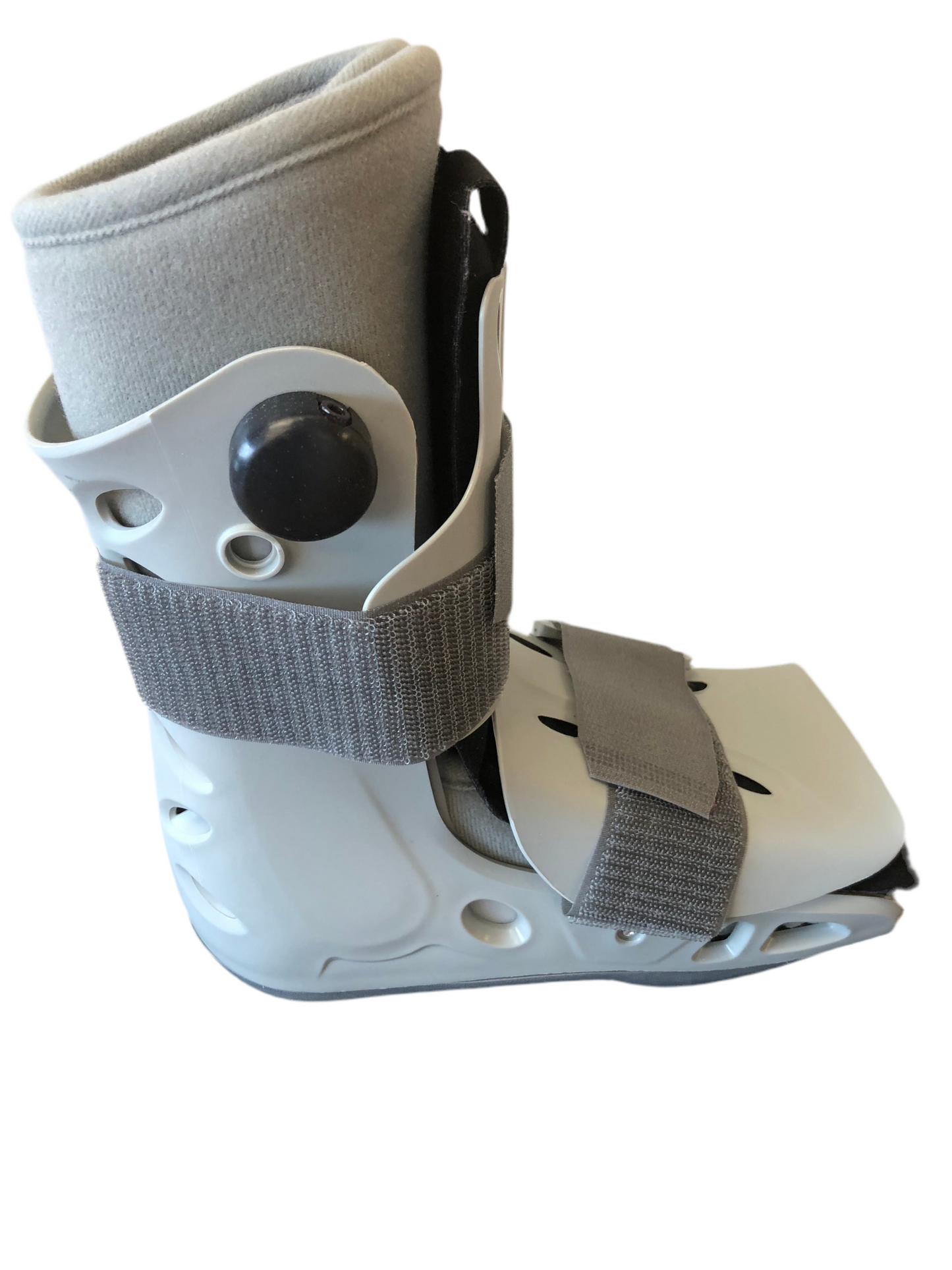 Botte orthopédique grise courte – modèle pneumatique ajustable