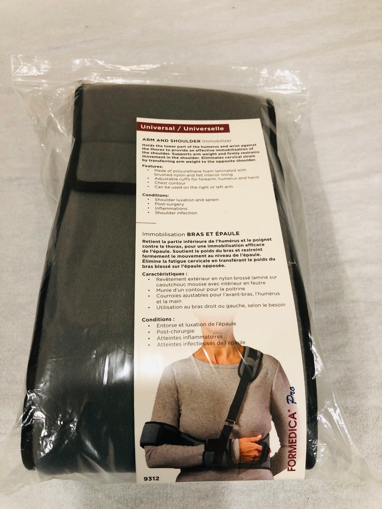 Immobilisateur Bras et Épaule FORMEDICA Pro – Taille Universelle Femme – Code 9312