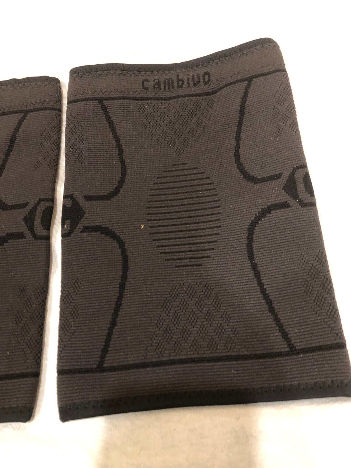 Paire de genouillères Cambivo noires – Compression sport et soutien articulaire