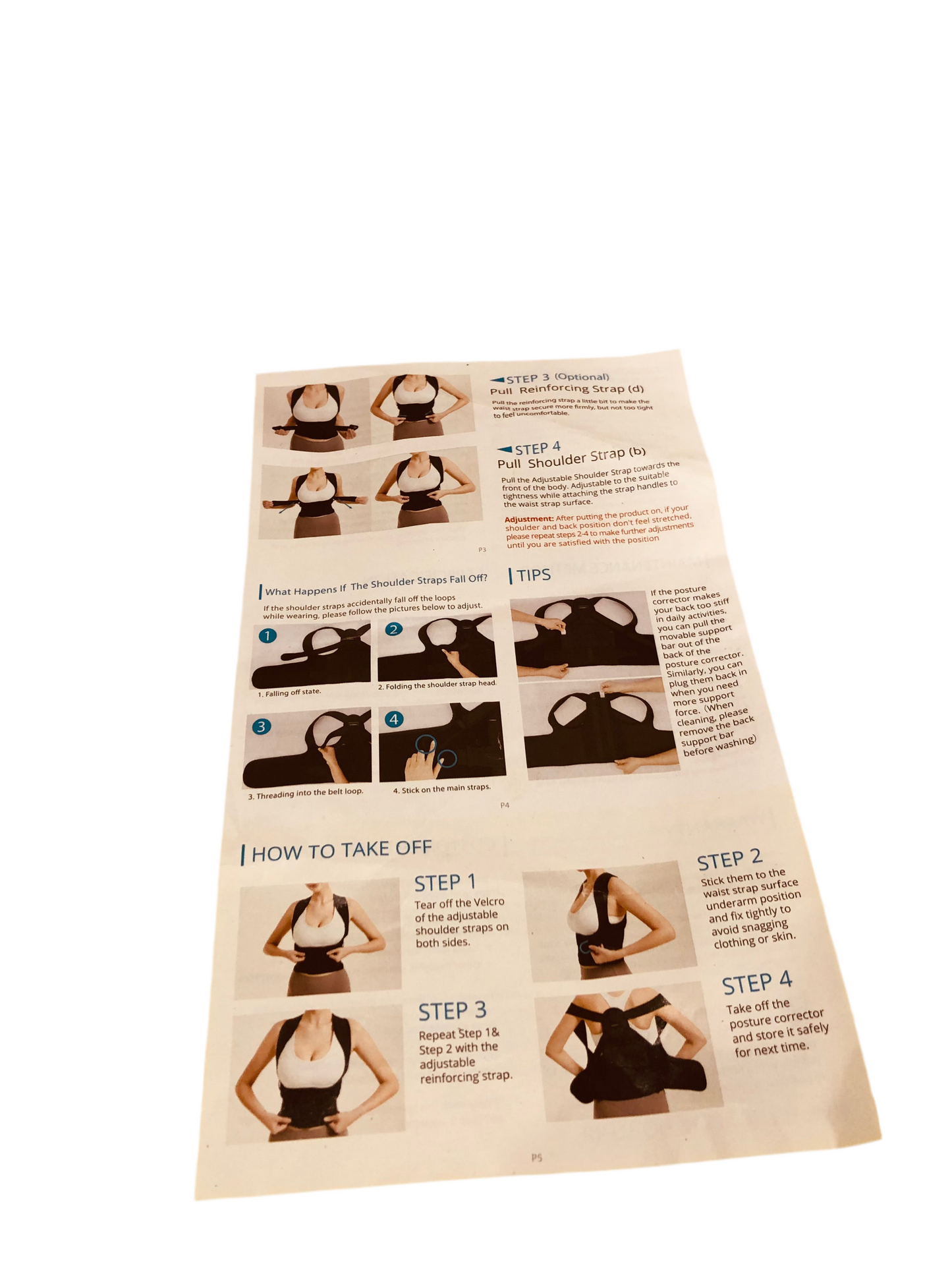 Correcteur de posture dorsal ajustable VICORRECT – Taille Large