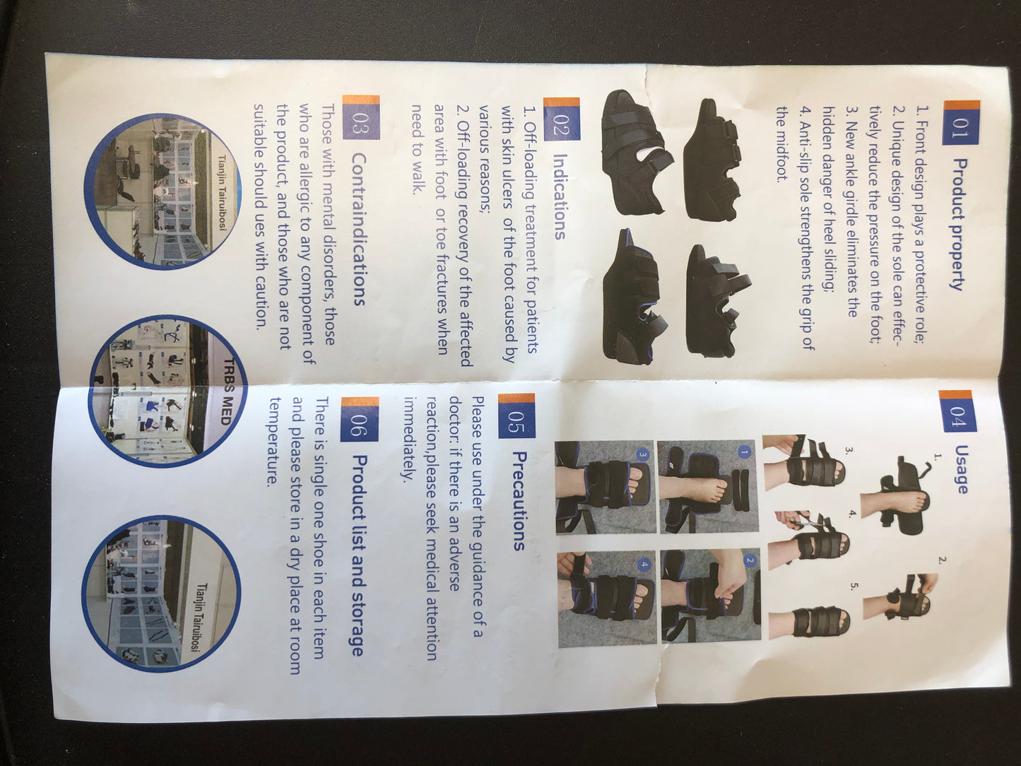 Chaussure post-opératoire orthopédique ajustable – Taille L