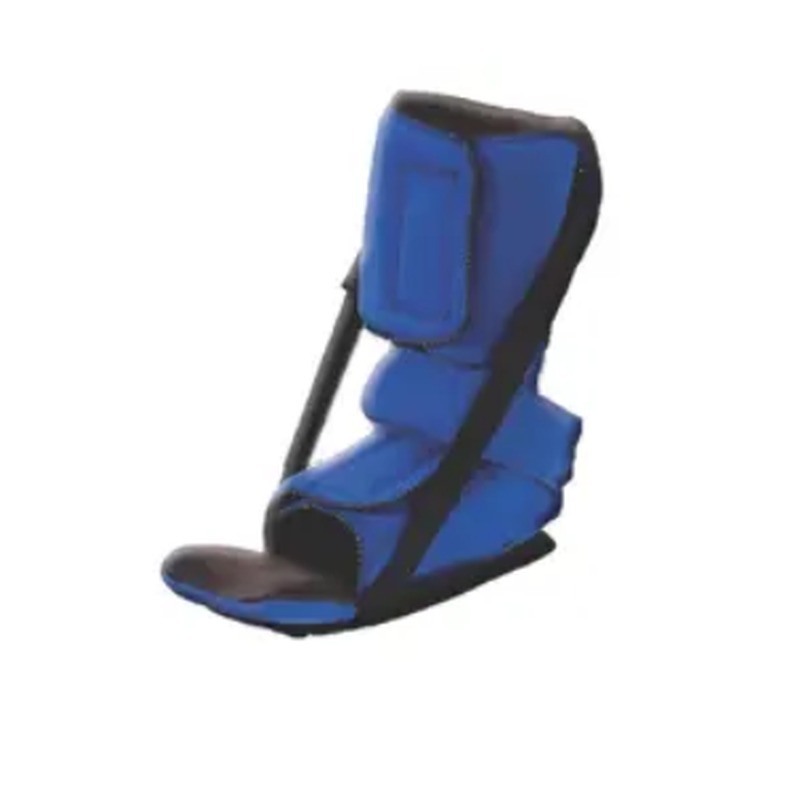 Botte de positionnement au lit — talon suspendu, cheville tenue à angle droit