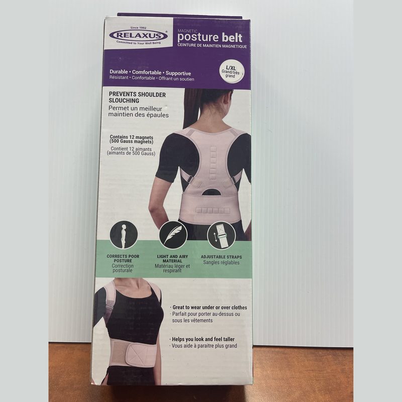 Ceinture de maintien de posture magnétique — Relaxus
