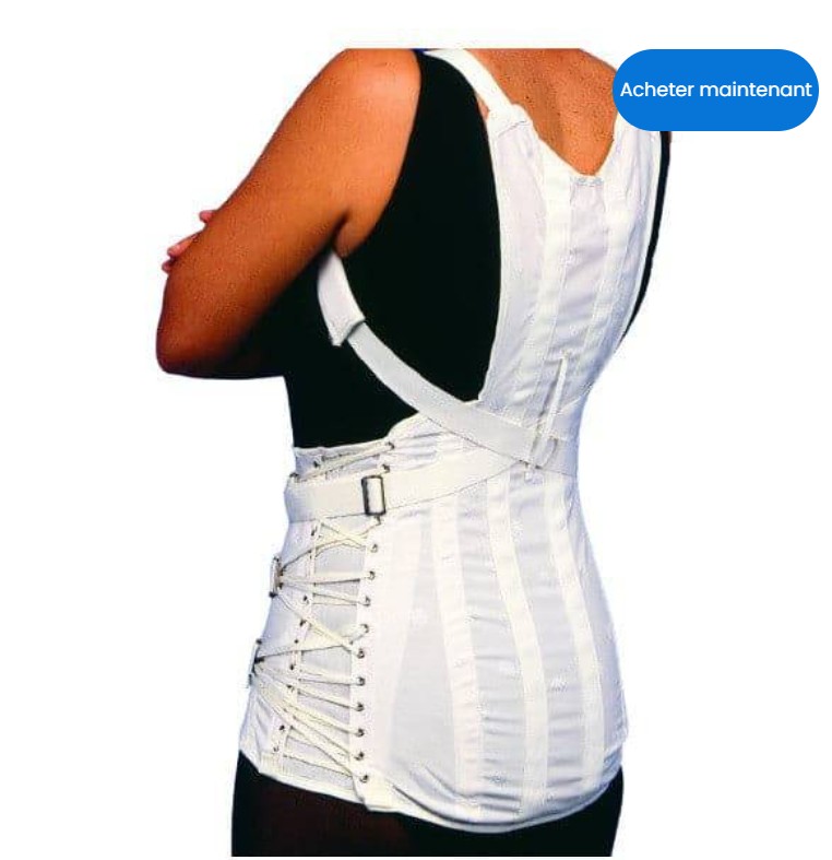 Corset dorso-lombo-sacré pour femme — laçage et bretelles