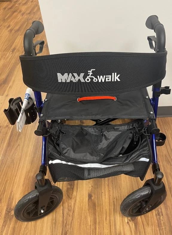Déambulateur tout-terrain MAX Walk — grandes roues, siège et dossier — neuf