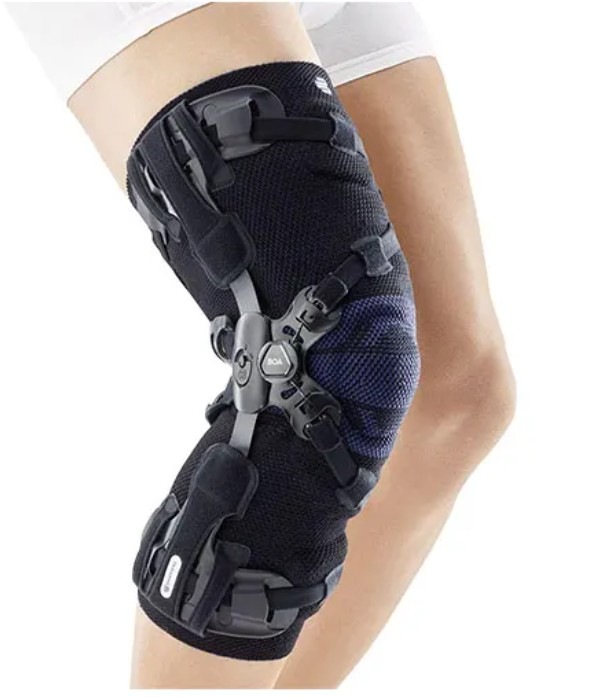 Genouillère d'arthrose en tricot — molette de décharge réglable