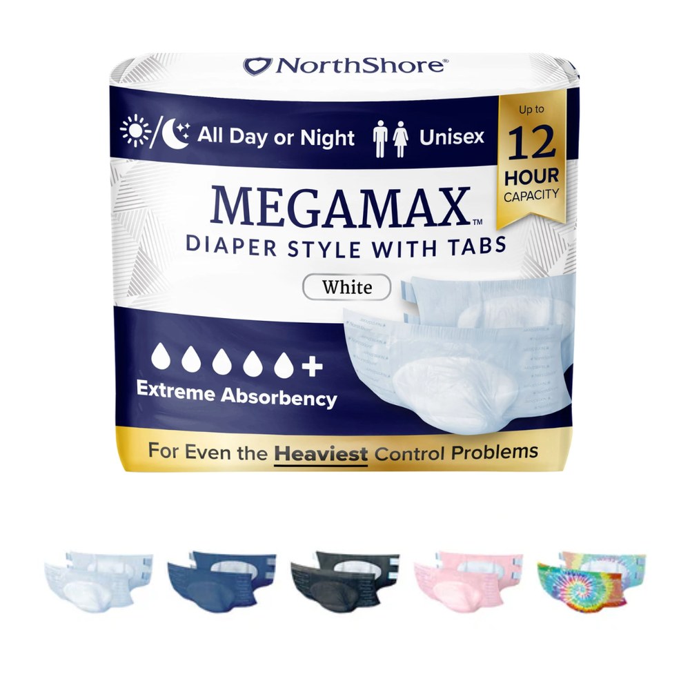 NorthShore MegaMax — couche pour adulte à attaches, jusqu'à 12 heures