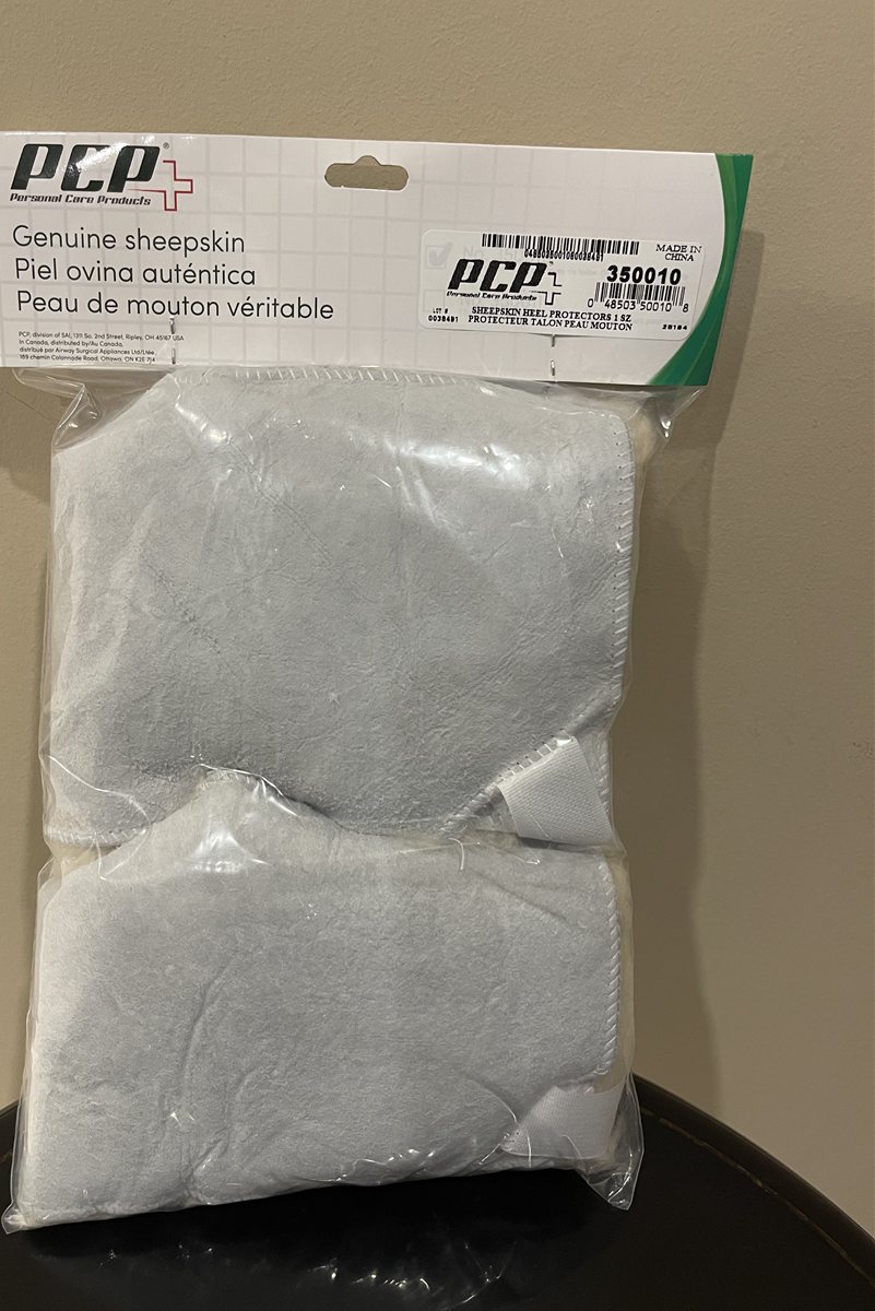 Protecteurs de talon en peau de mouton véritable — PCP 350010, la paire