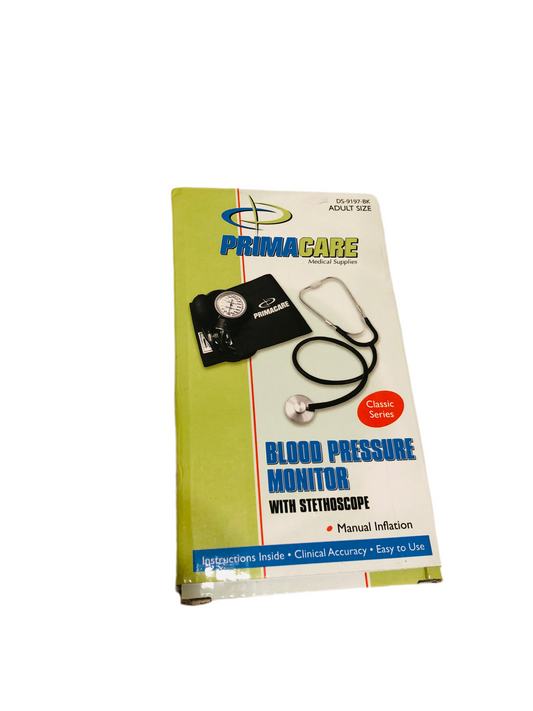 GRATUIT, GRATUIT – à récupérer sur place ou frais de livraison applicables, Tensiomètre manuel avec stéthoscope – PRIMACARE Classic Series