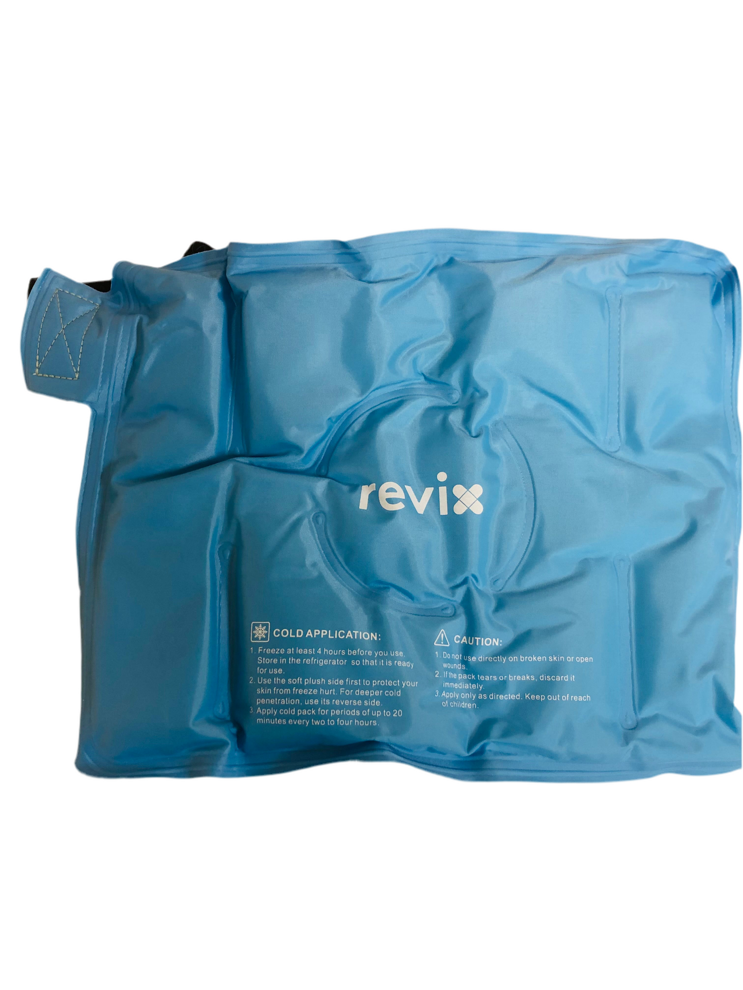 REVIX Knee Ice Pack Wrap — Pochette froide réutilisable pour genou avec doublure douce et sangles ajustables