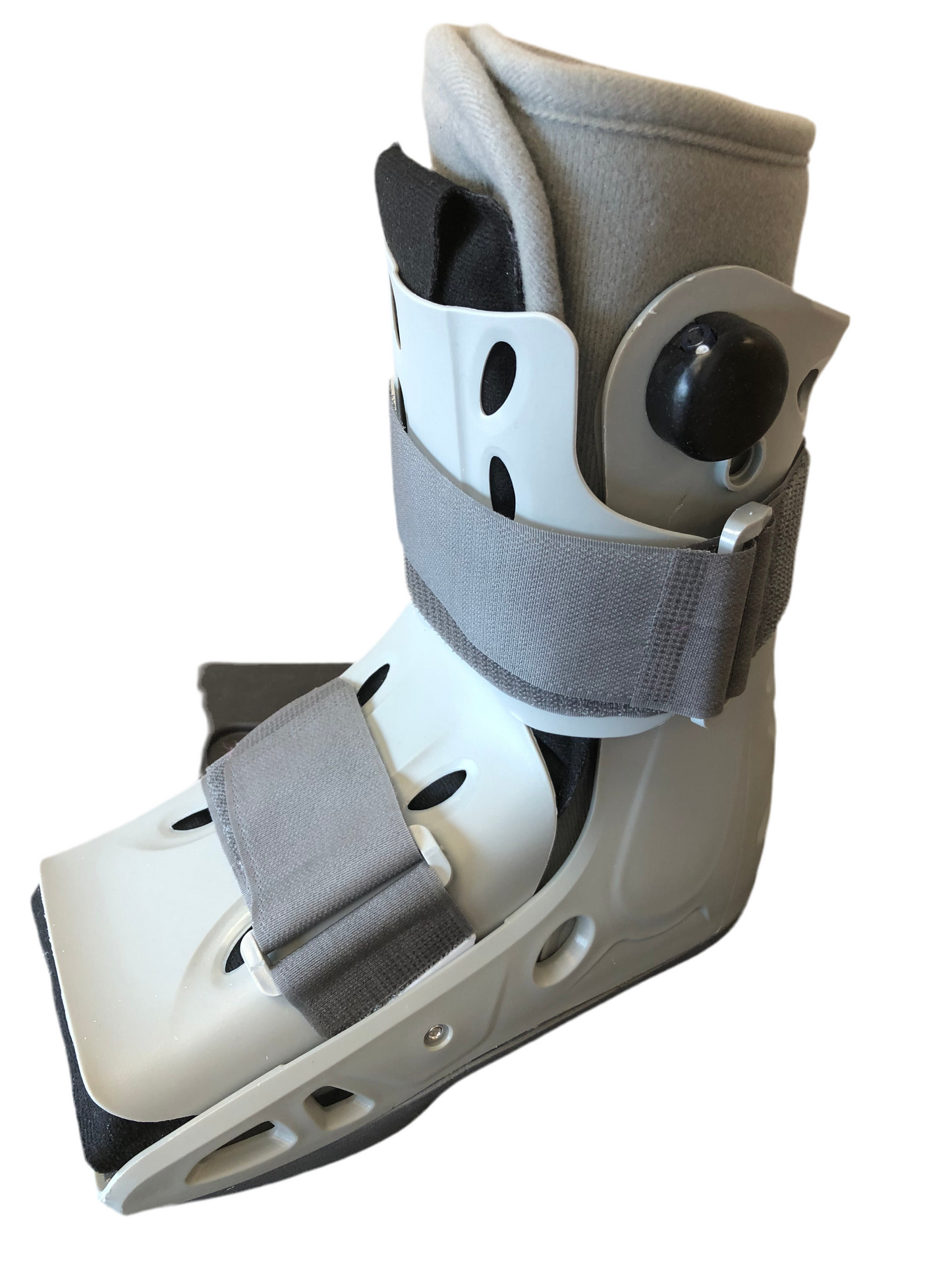 Botte orthopédique grise courte – modèle pneumatique ajustable