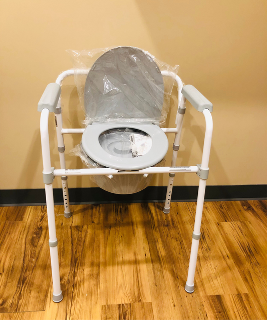 Medline Guardian 3‑en‑1 – Chaise Commode pliante réglable