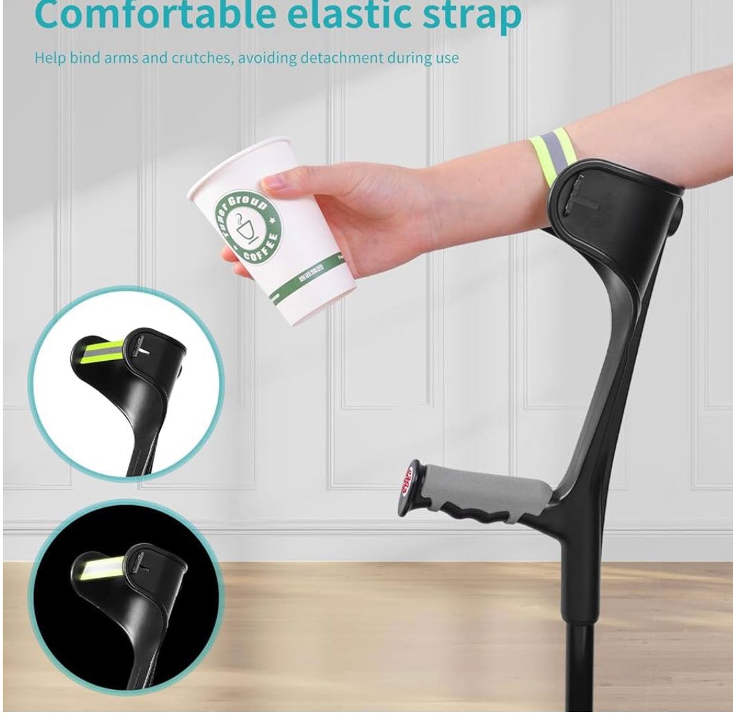 Béquilles d’avant-bras réglables – modèle ergonomique. Location disponible