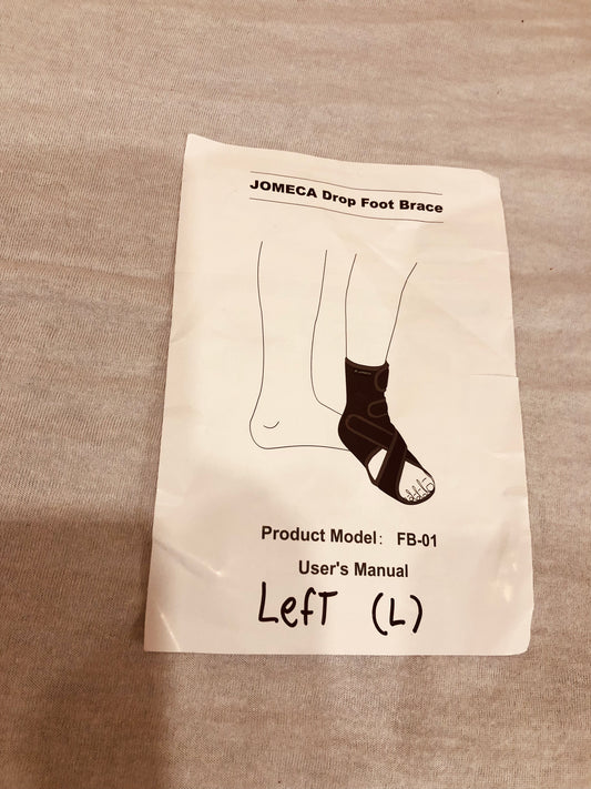 Orthèse de pied tombant JOMECA gauche – Modèle FB-01