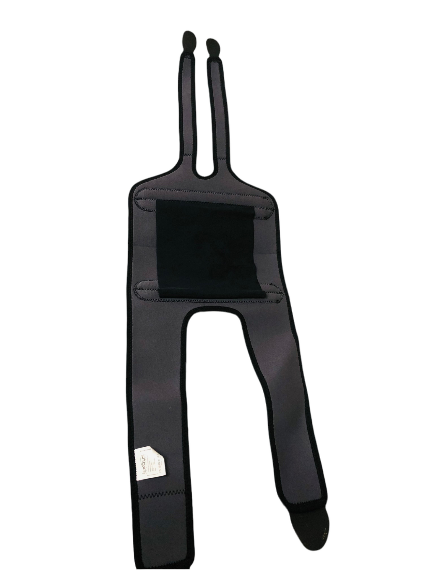 Orthèse de genou avec sangles croisées et ouverture rotulienne