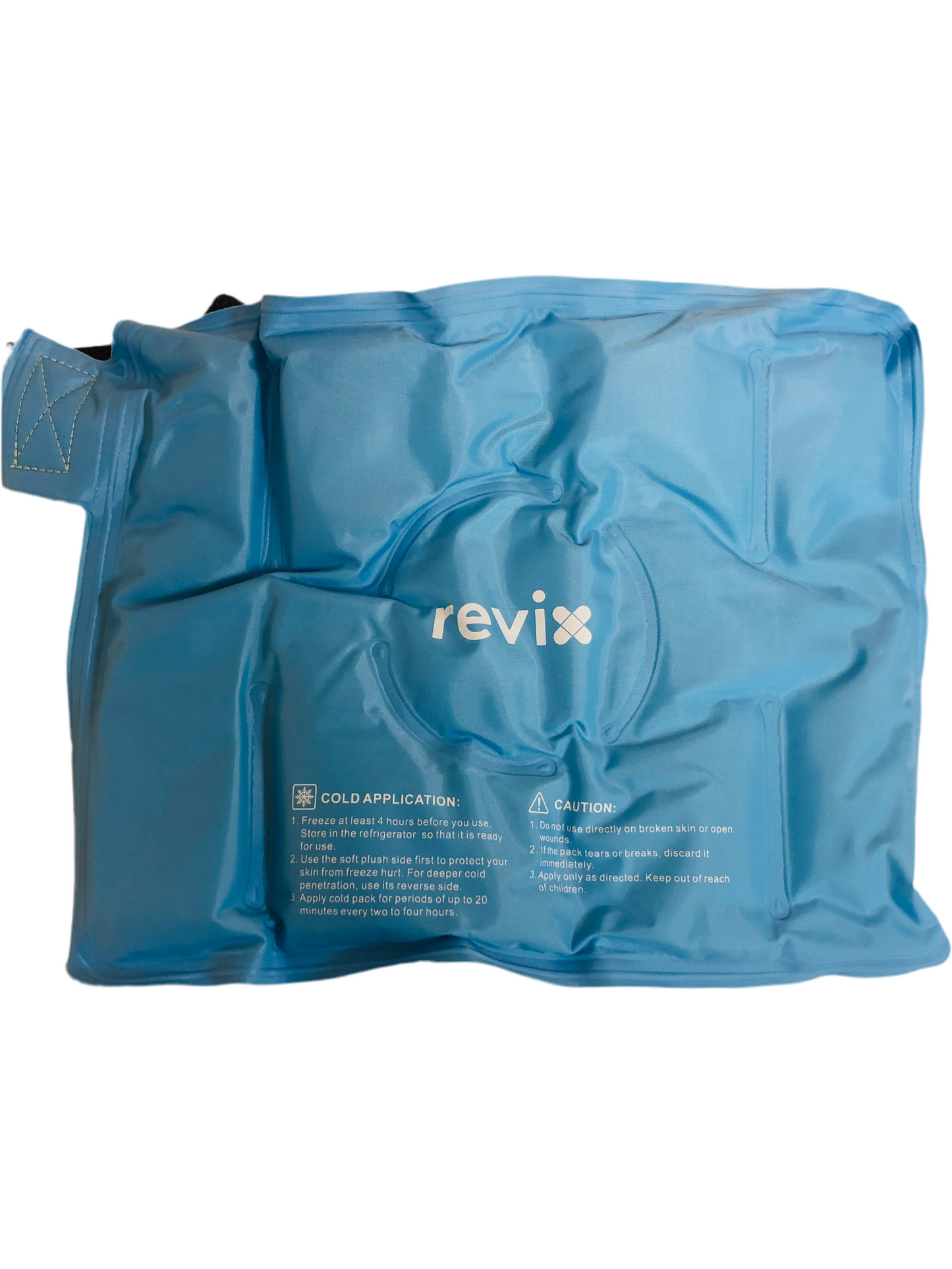 REVIX Knee Ice Pack Wrap — Pochette froide réutilisable pour genou avec doublure douce et sangles ajustables