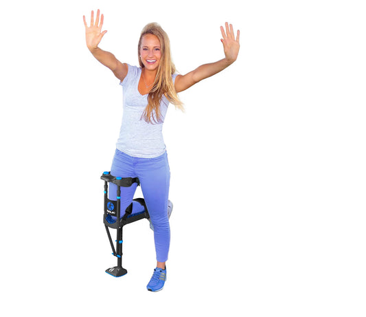 Béquille a mains libre pour le genou